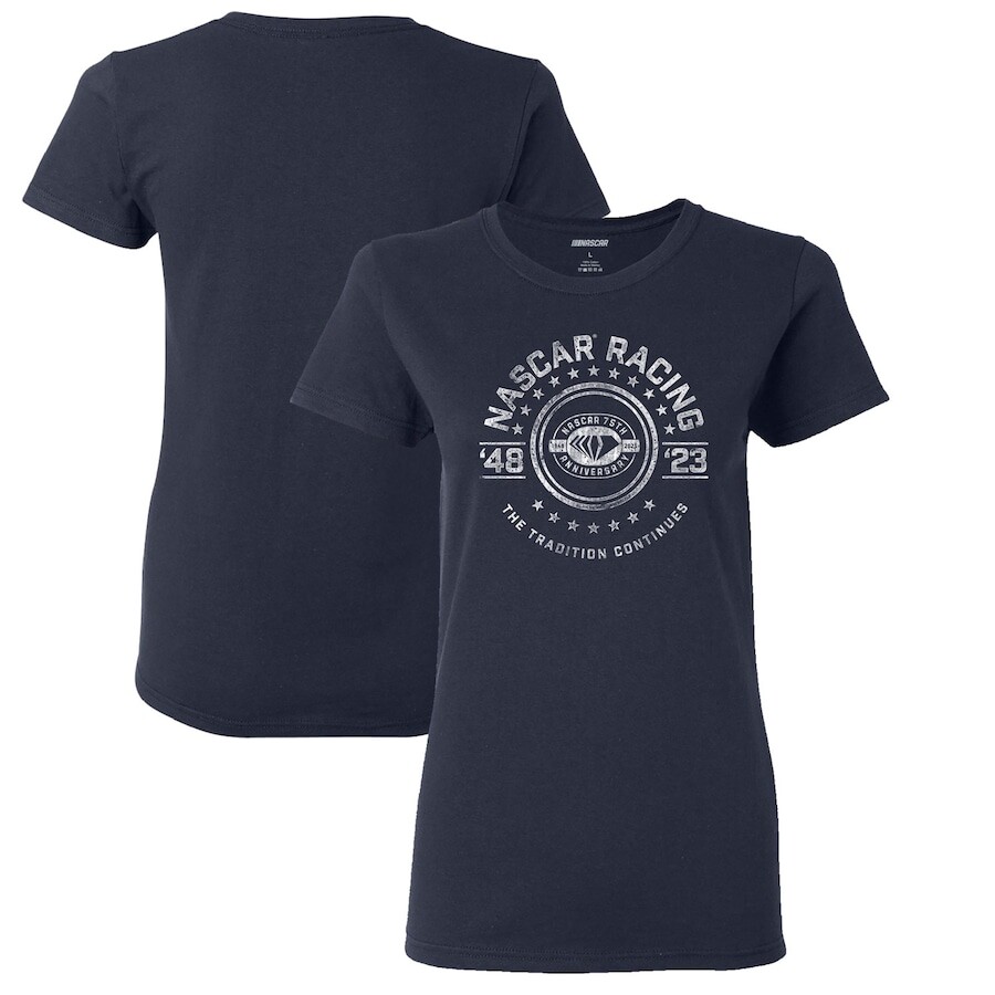

Футболка с коротким рукавом Checkered Flag Nascar Merchandise, нави