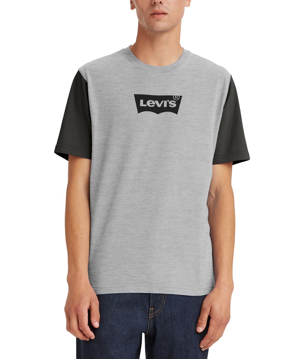 

Мужская футболка свободного кроя с цветными блоками и логотипом Levi's