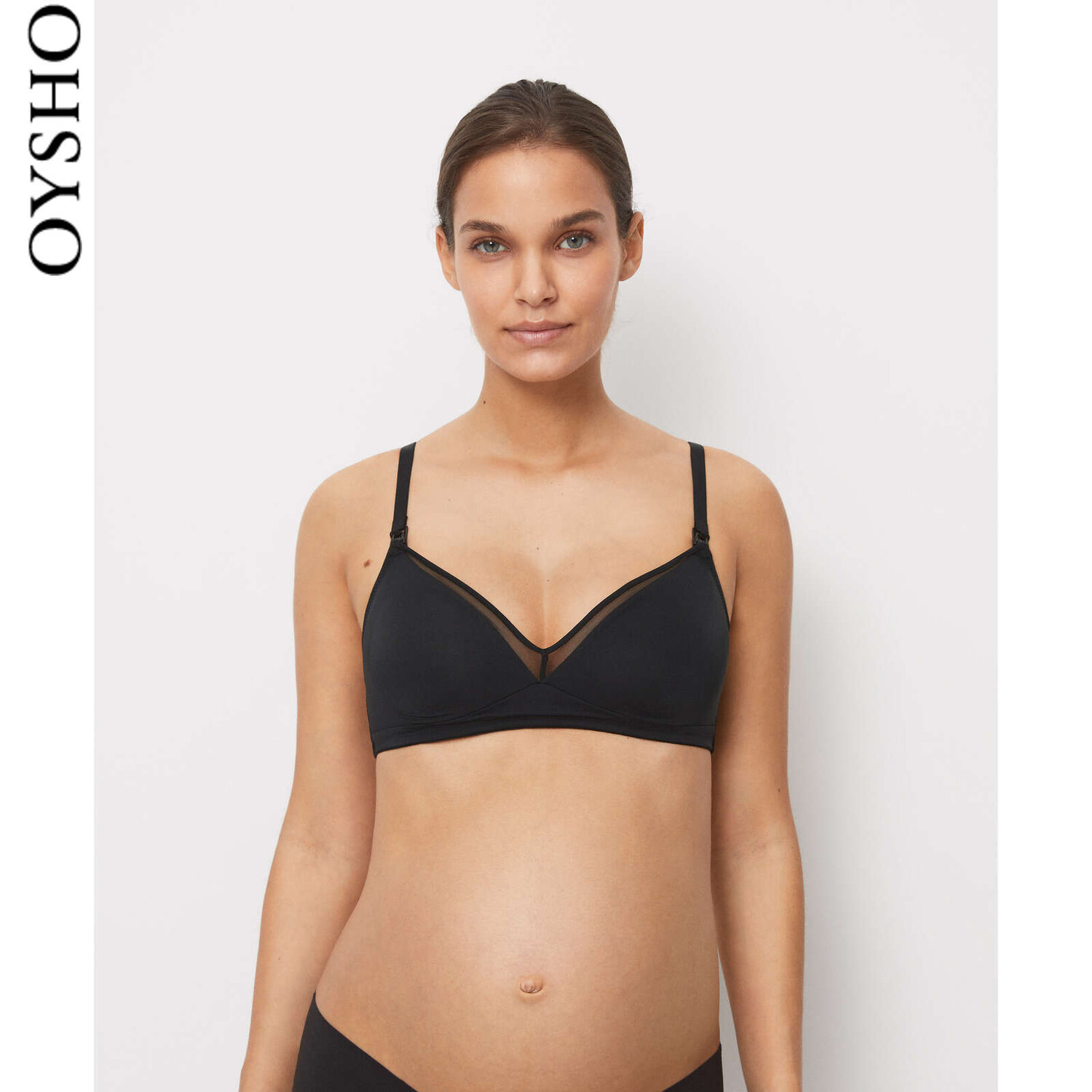 

Бюстгальтер Oysho без косточек, черный