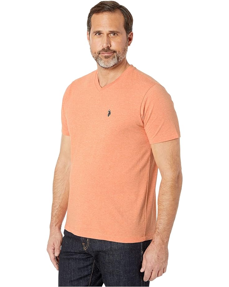 

Футболка U.S. POLO ASSN. V-Neck Tee, цвет Sunrise Heather