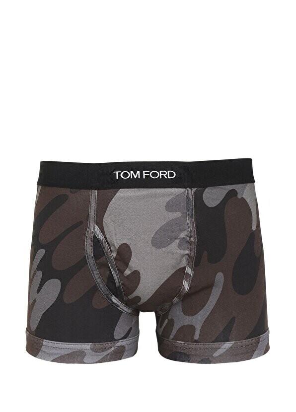 

Коричневые боксеры с камуфляжным узором Tom Ford
