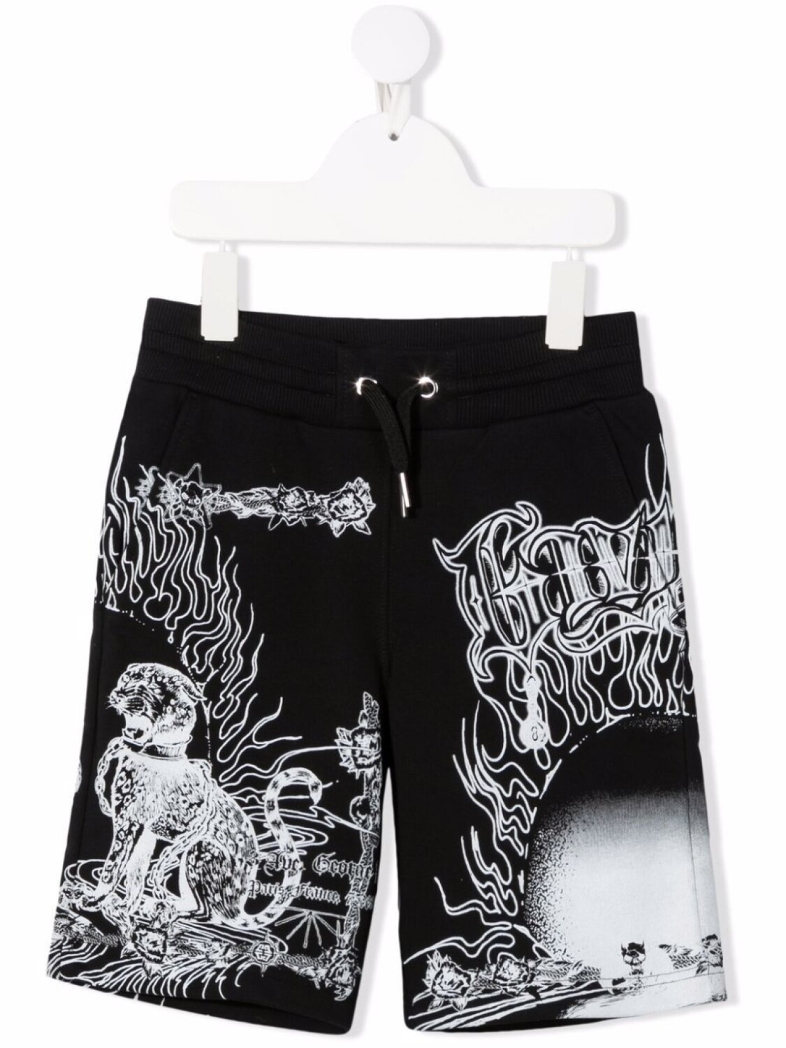 

Givenchy Kids спортивные шорты с принтом, черный