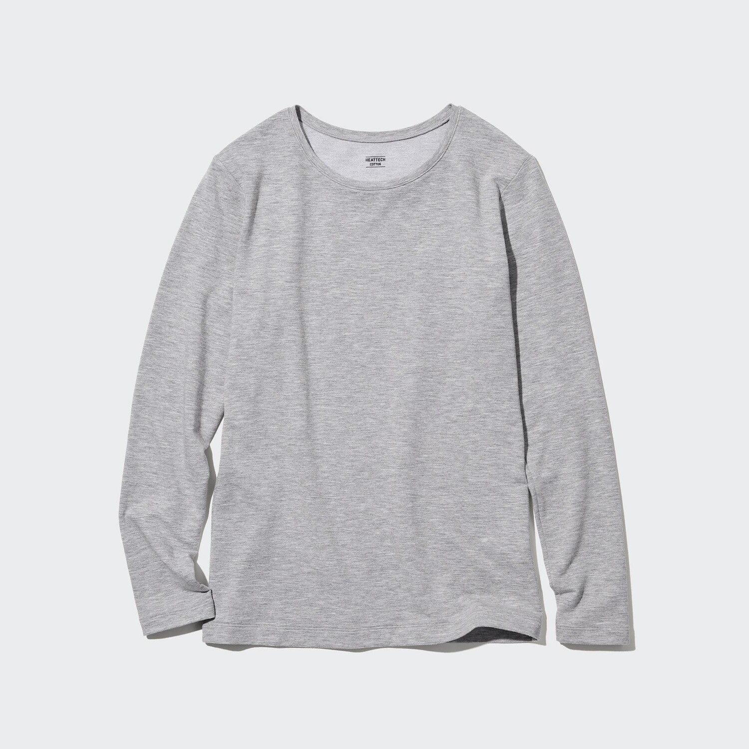 

Топ хлопковый Uniqlo Heattech с длинными рукавами, серый