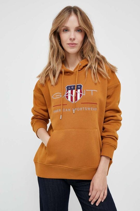 

Фуфайка Gant, коричневый