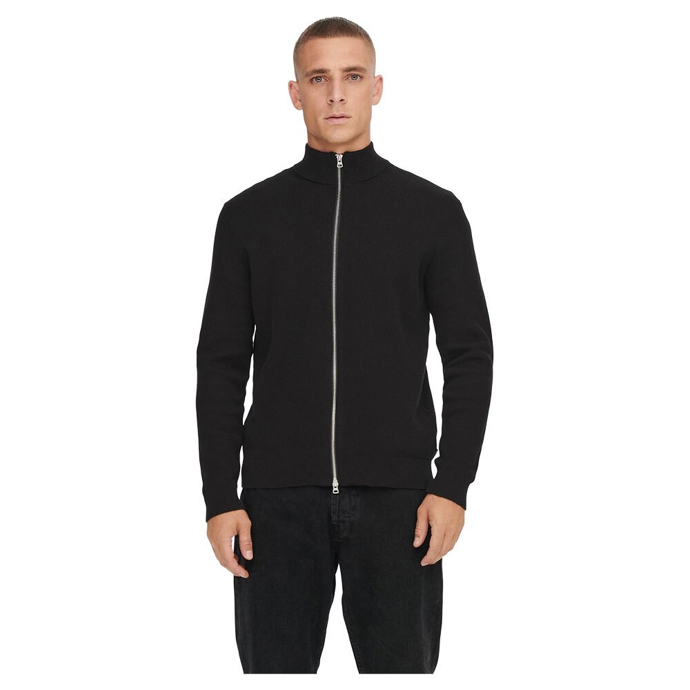 

Свитер Only & Sons Phil Full Zip, черный