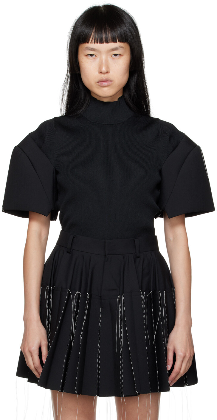 

sacai Черная костюмная водолазка, Черный