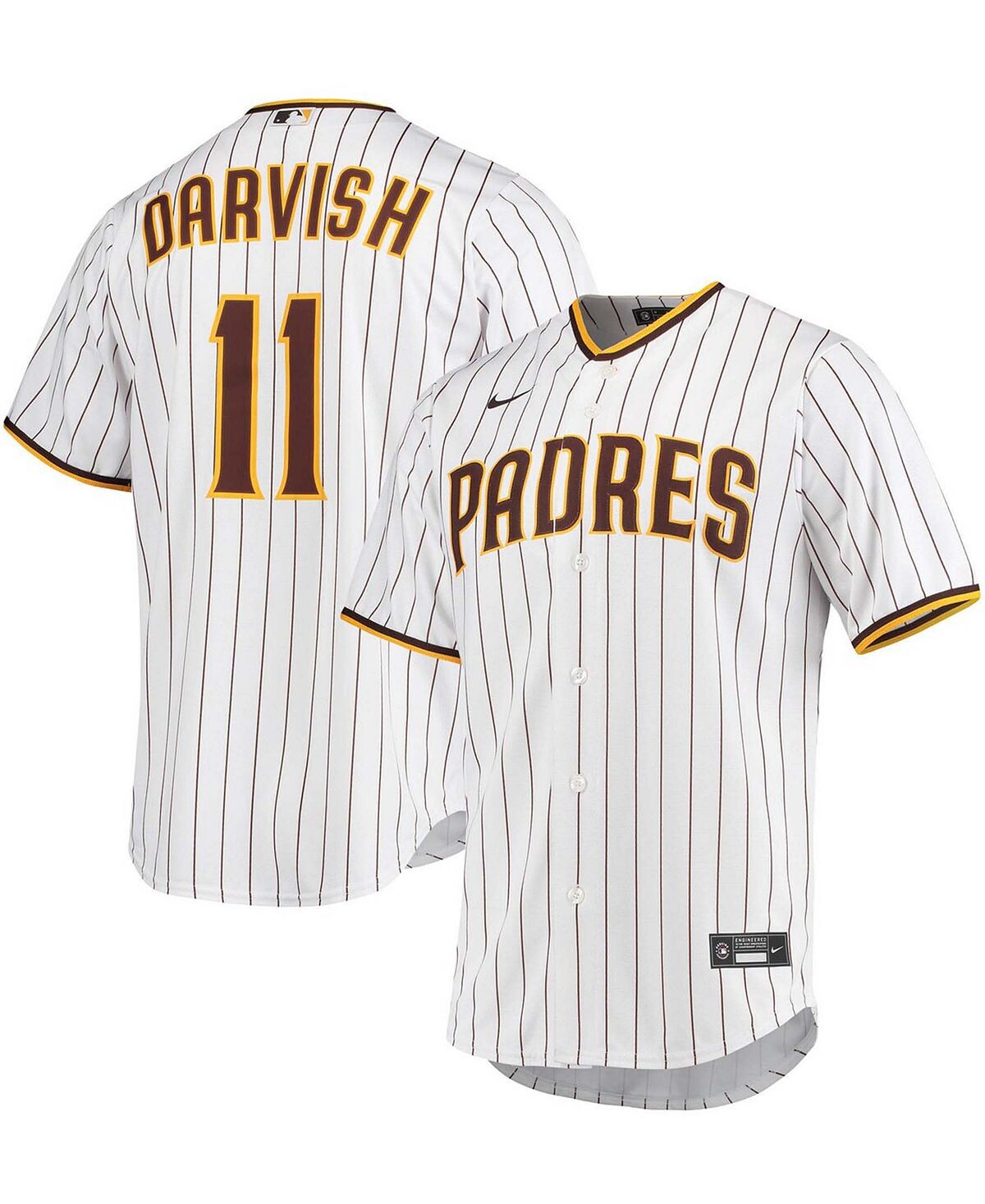 

Мужская футболка Yu Darvish White San Diego Padres Home Replica Player Jersey Nike