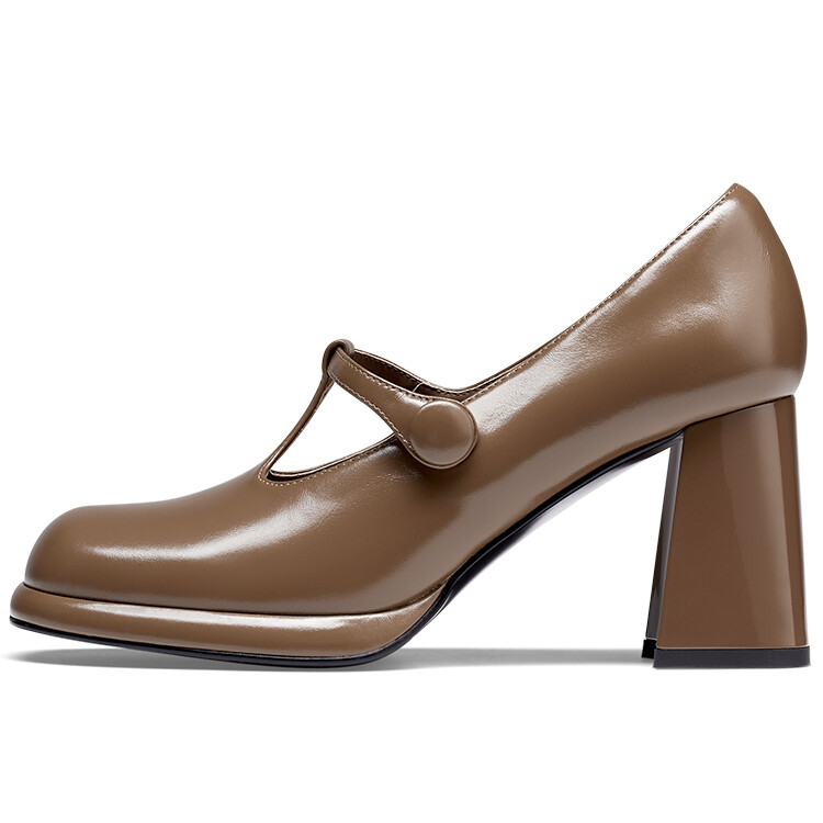 

Туфли Мэри Джейн женские Kiss Kitty, цвет Brown oily cow leather