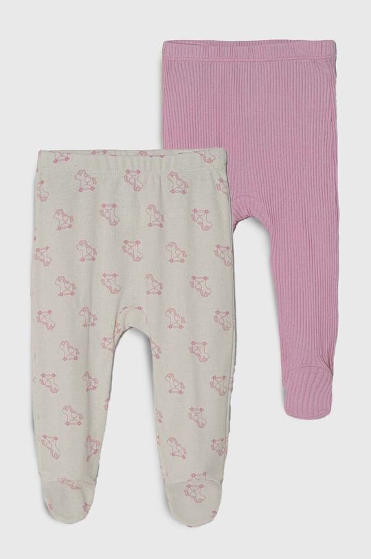 

United Colors of Benetton Хлопковые детские пижамы, 2 шт., розовый