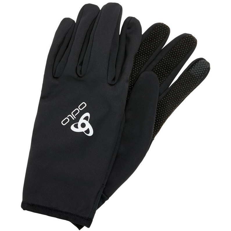 Керамитеплые перчатки для захвата Odlo, черный флисовые перчатки nordkapp 846 с утеплителем thunsulate оливковый m l