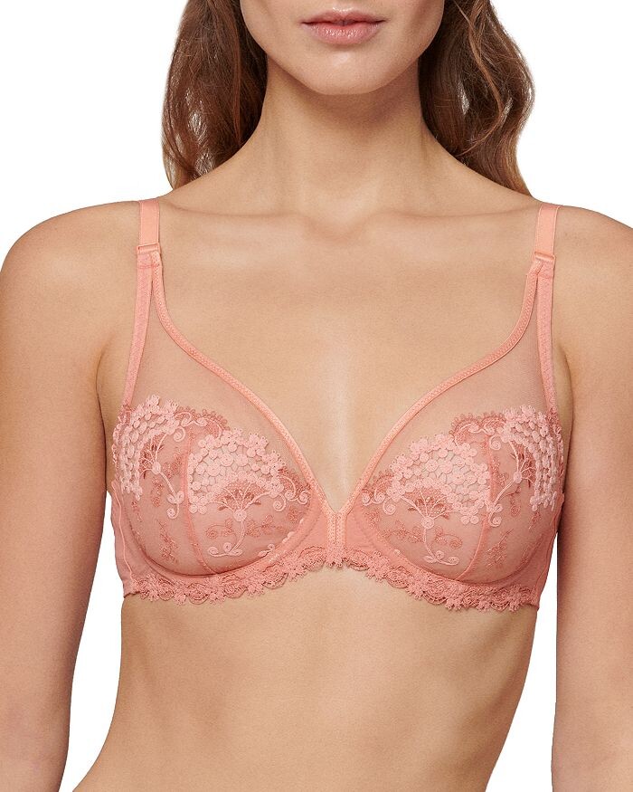 

Прозрачный бюстгальтер с глубоким вырезом Wish Simone Perele