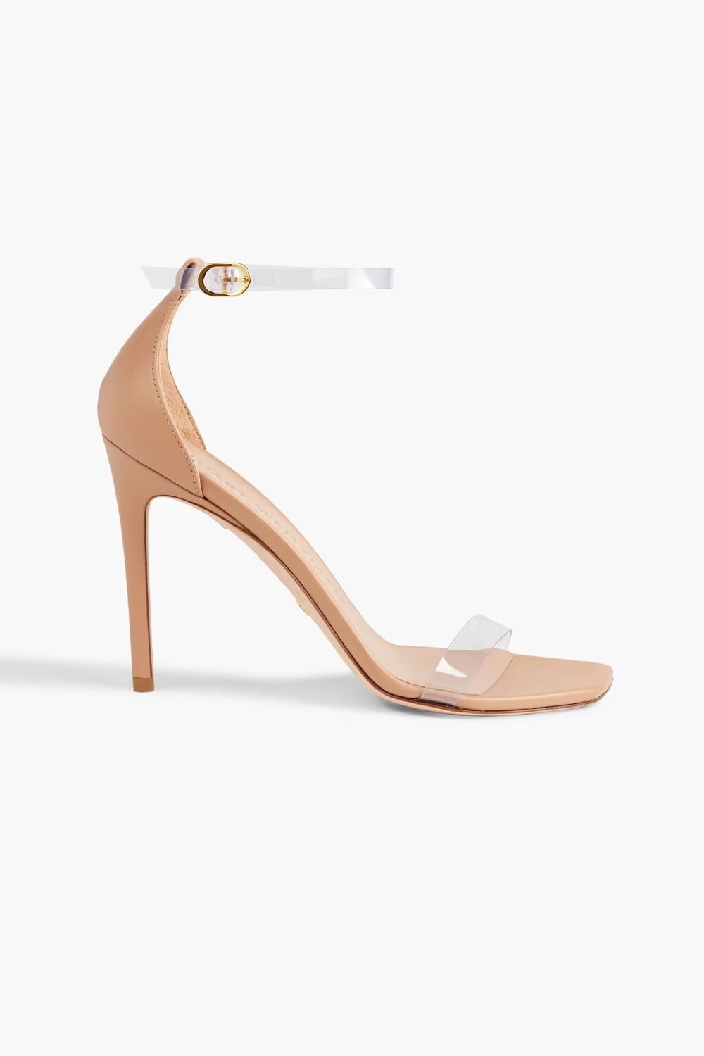 

Сандалии из кожи и ПВХ Stuart Weitzman, бежевый