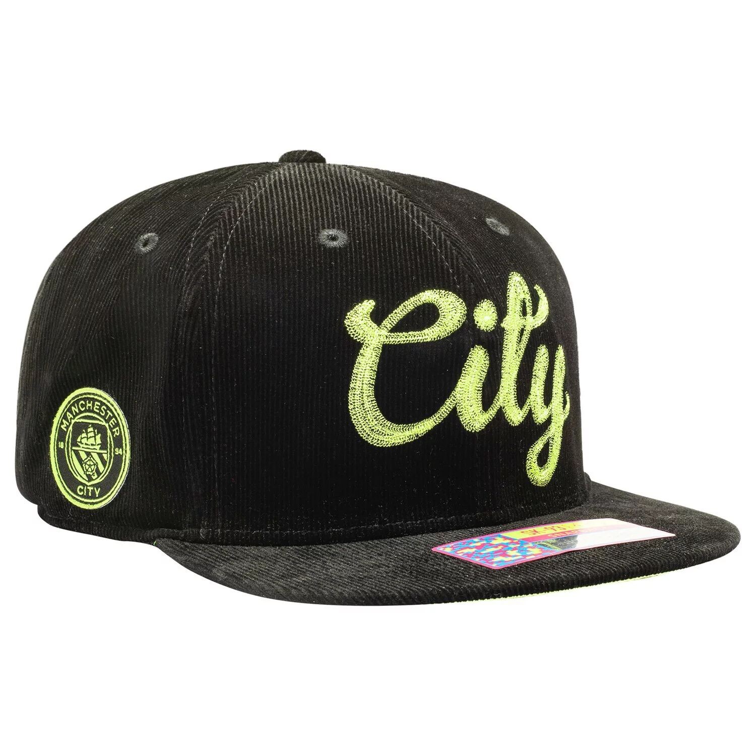 

Мужская черная плюшевая бейсболка Manchester City Snapback