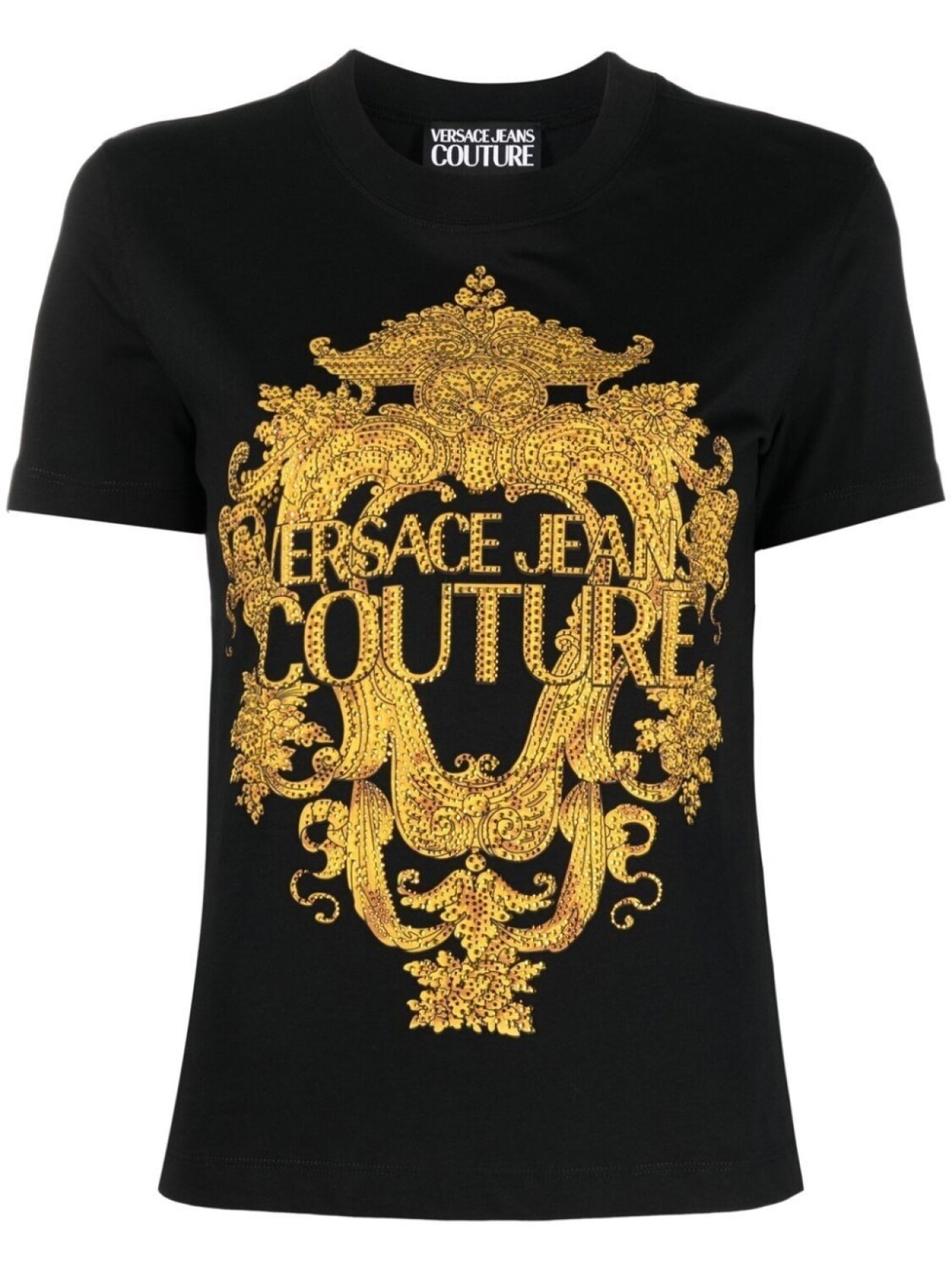

Футболка с принтом Versace Jeans Couture, черный