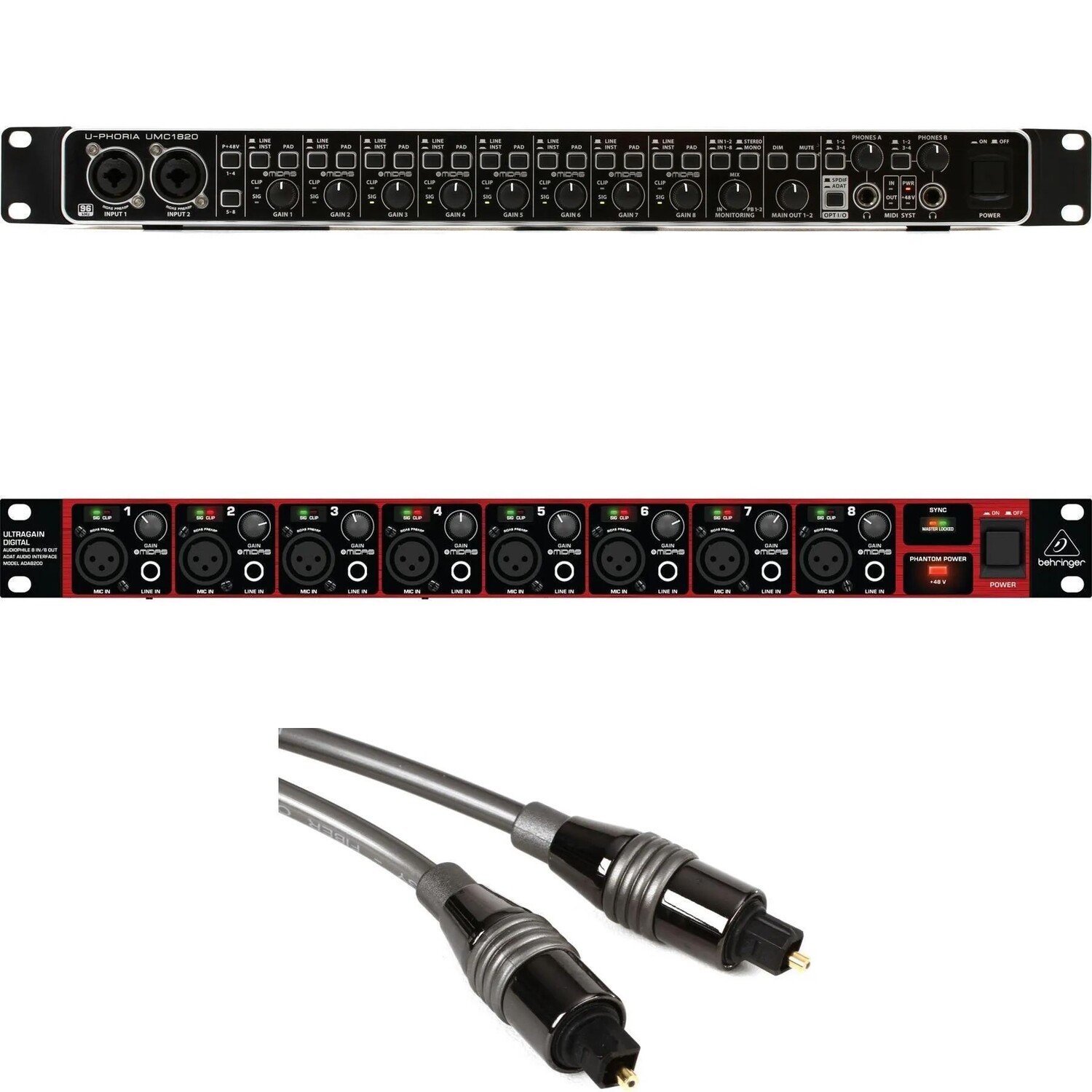 

Behringer U-Phoria UMC1820 USB-аудиоинтерфейс и комплект расширения предусилителя
