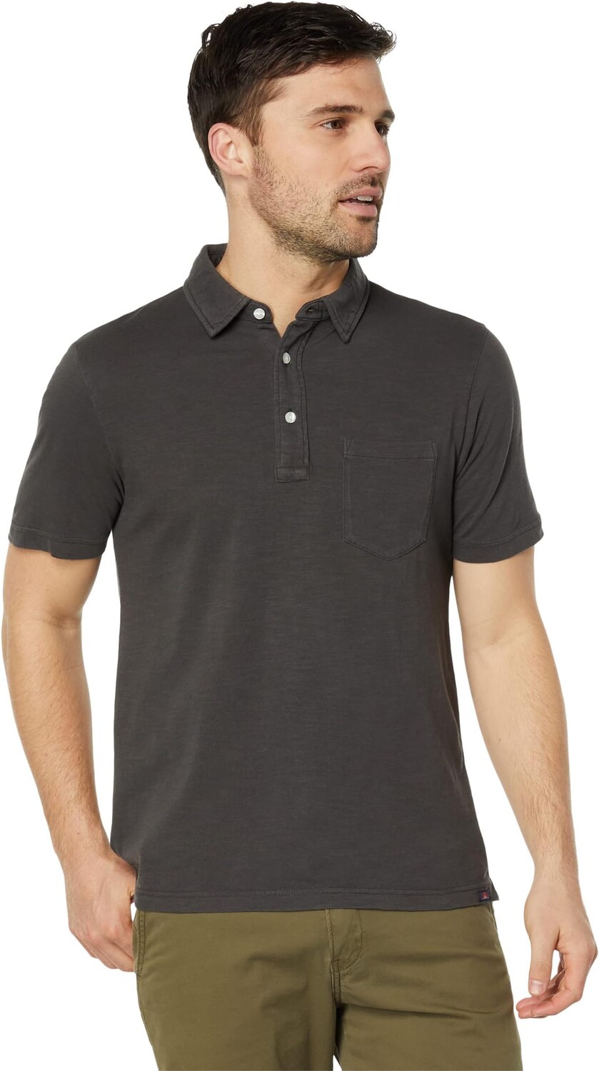 

Рубашка-поло Sunwashed T-Shirt Polo Faherty, цвет Washed Black