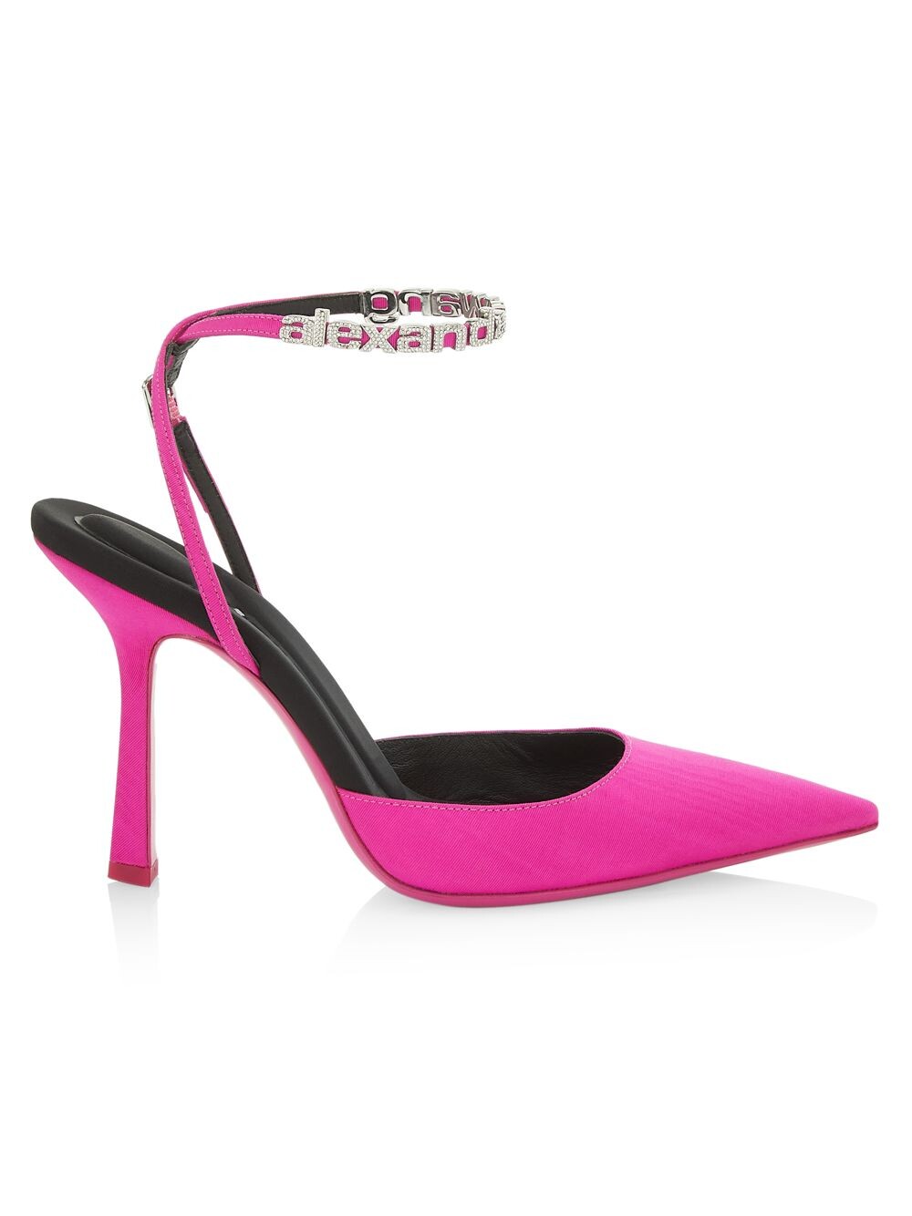 

Туфли-лодочки Delphine 105 с ремешком с логотипом Alexander Wang, розовый
