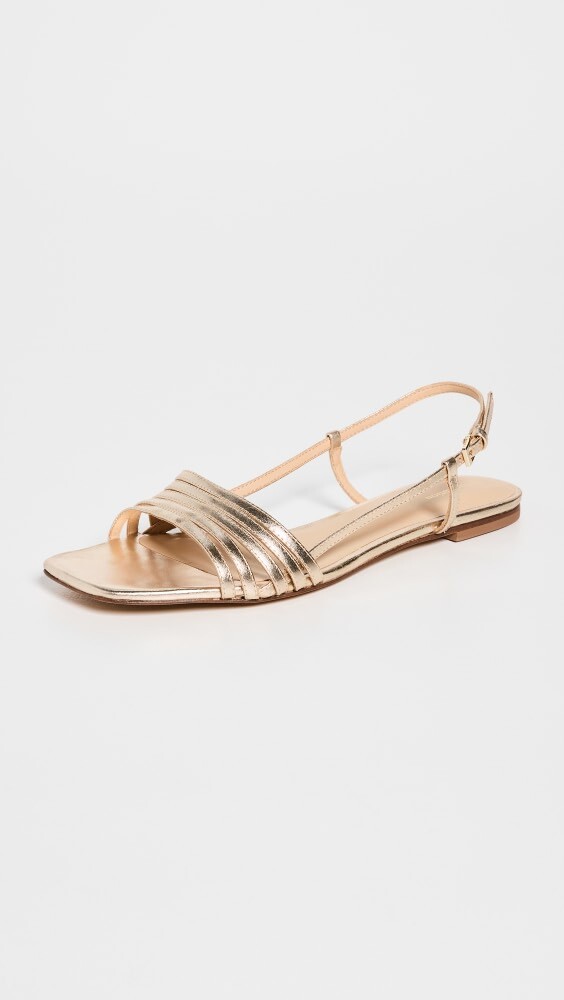 

Сандалии Reformation Millie Lattice Flat, золотой