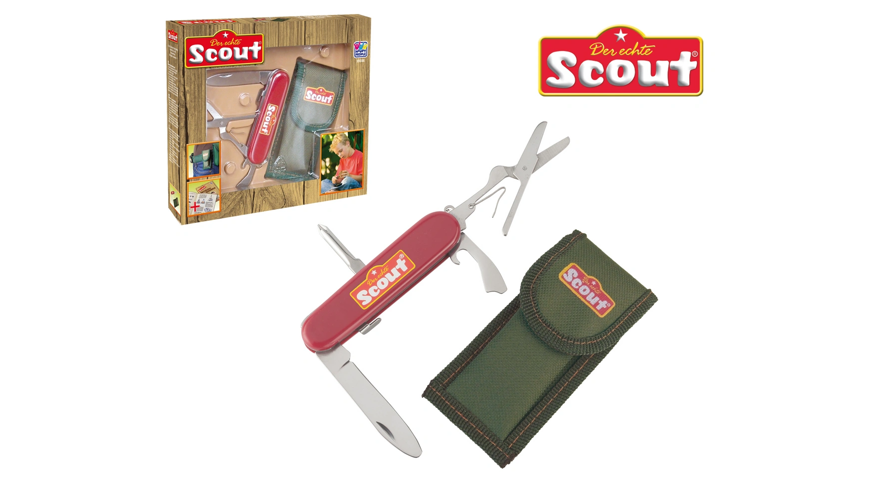цена Scout Детский карманный нож с нейлоновой поясной сумкой