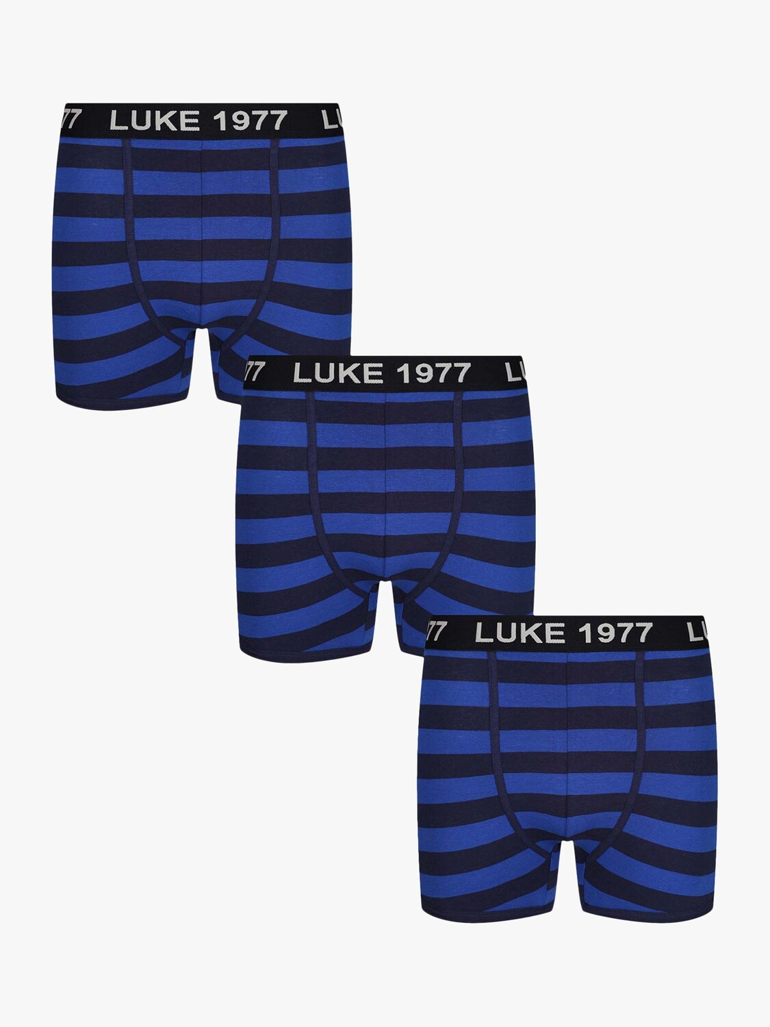 

Боксеры из хлопковой смеси в полоску селитры LUKE 1977, темно-синий