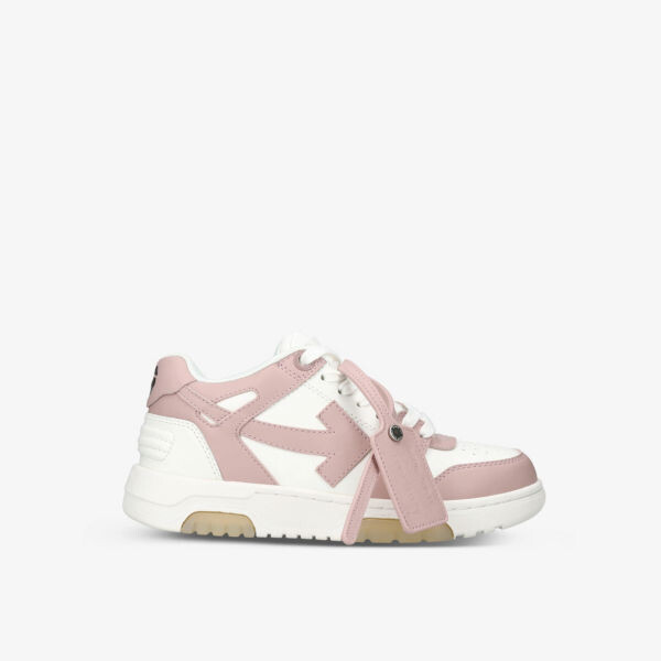 

Кожаные кроссовки out of office средней высоты с вышитым логотипом Off-White, белый