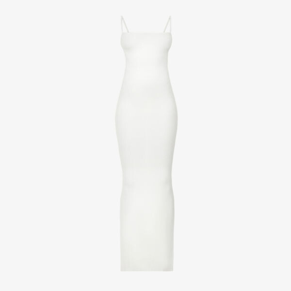 

Ночная рубашка Soft Lounge из эластичного джерси в рубчик Skims, цвет marble