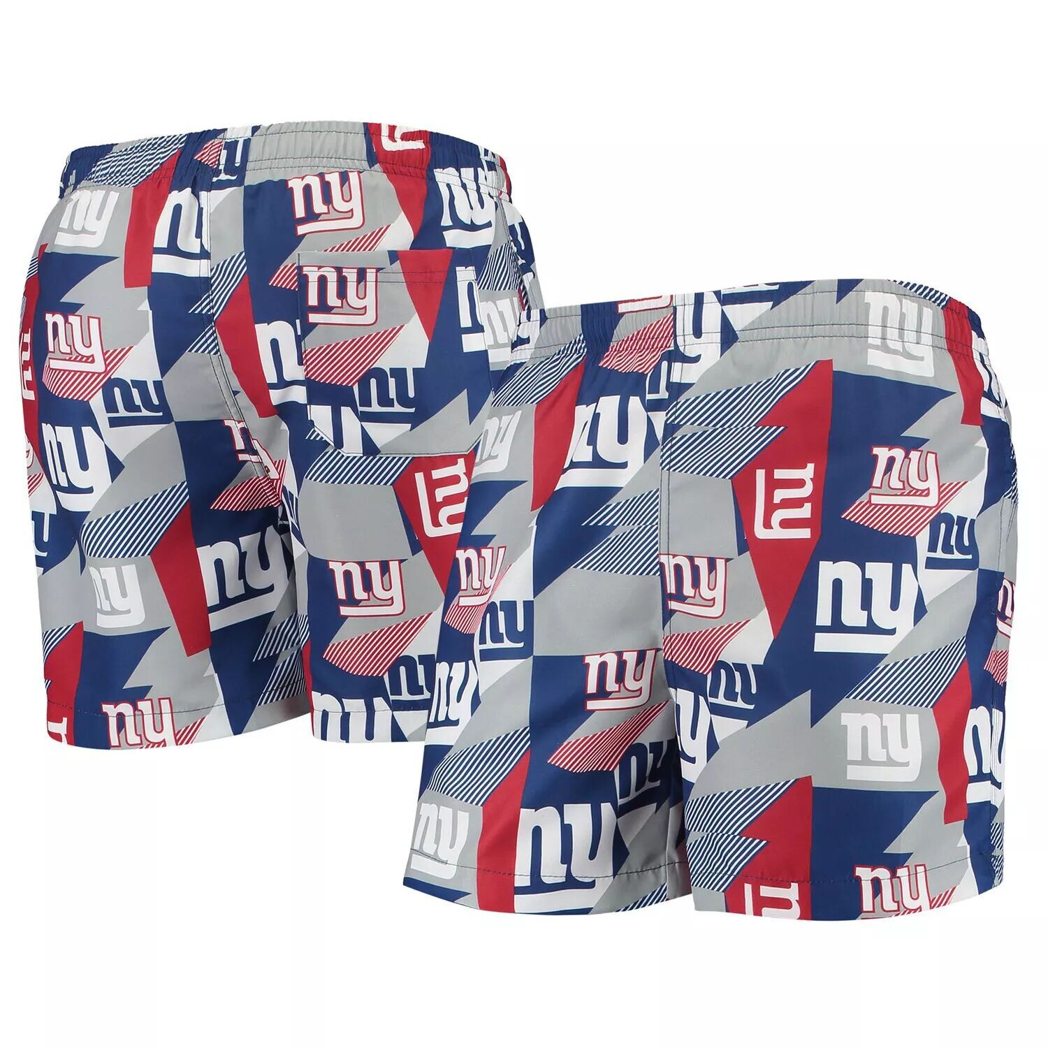 

Мужские плавки с геопринтом FOCO Royal/Red New York Giants