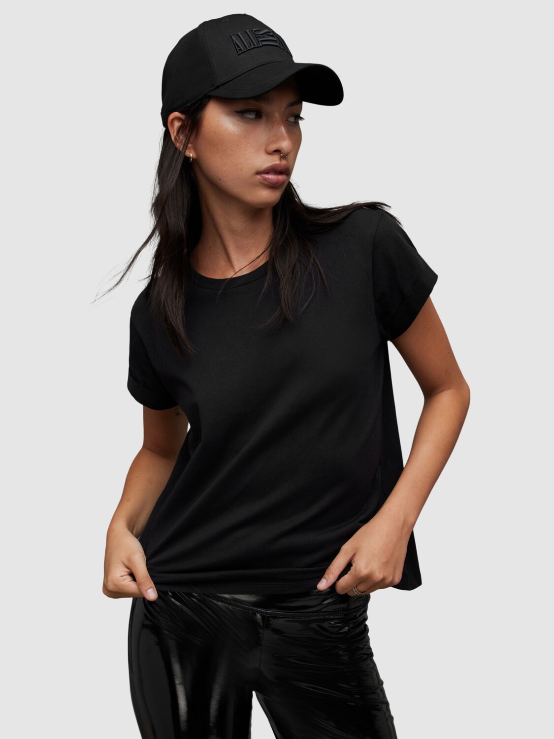 

Футболка Anna из органического хлопка Underground AllSaints, черный