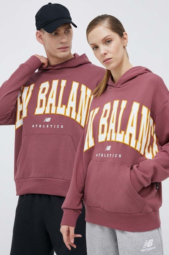 

Хлопковая толстовка New Balance, розовый