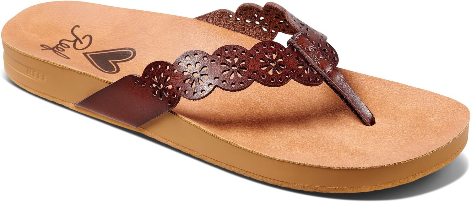 

Шлепанцы Cushion Scallop Celine Reef, цвет Rust
