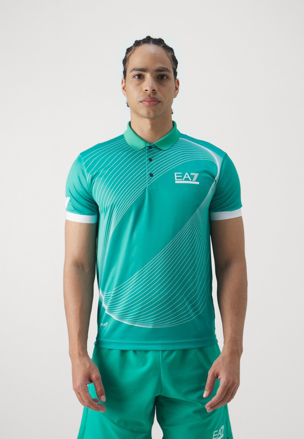 

Рубашка-поло GRAPHIC EA7 Emporio Armani, цвет spectra green