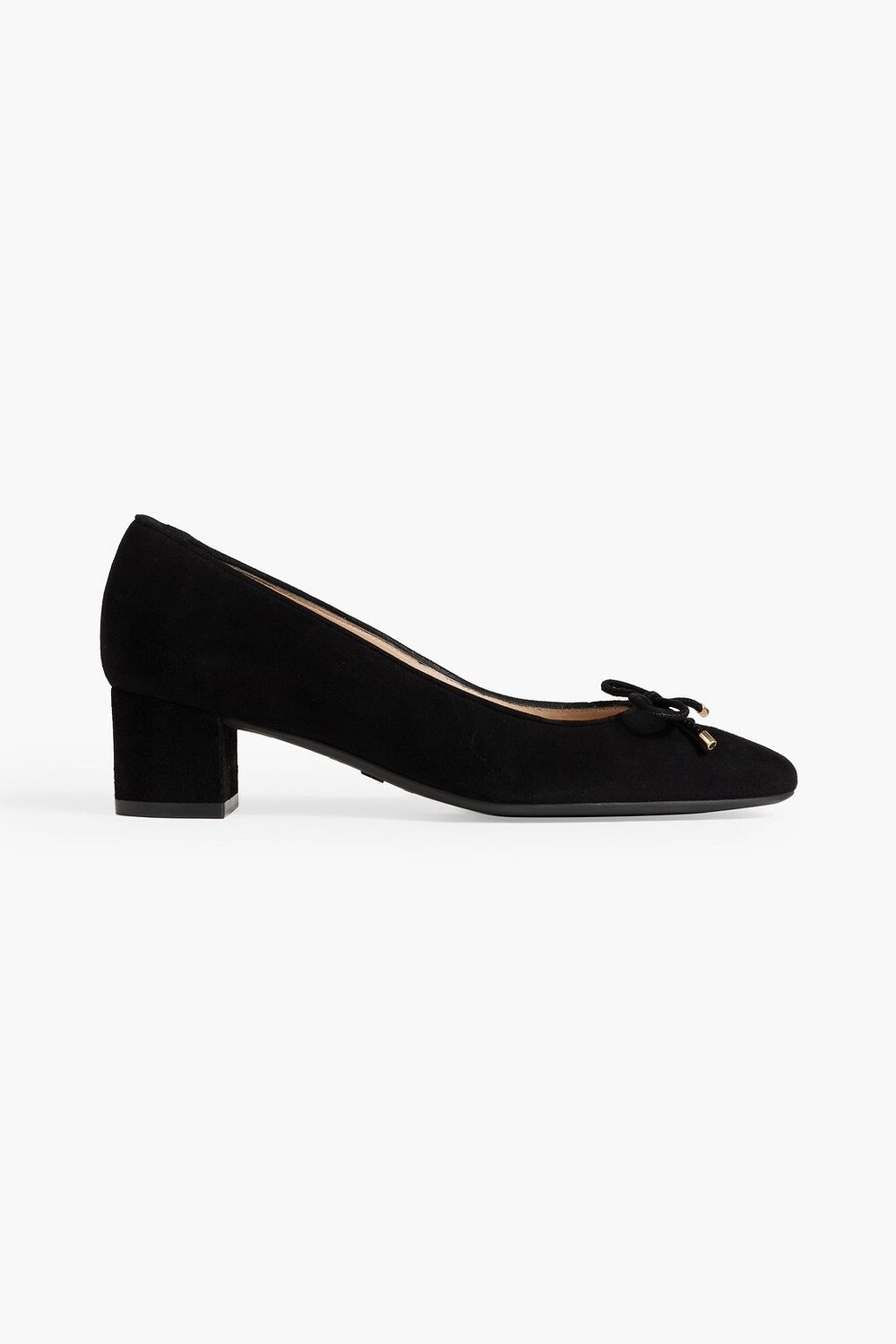 

Замшевые туфли Gabby 45 с бантом STUART WEITZMAN, черный