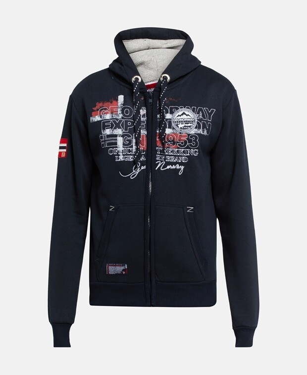 

Толстовка с капюшоном Geographical Norway, темно-синий