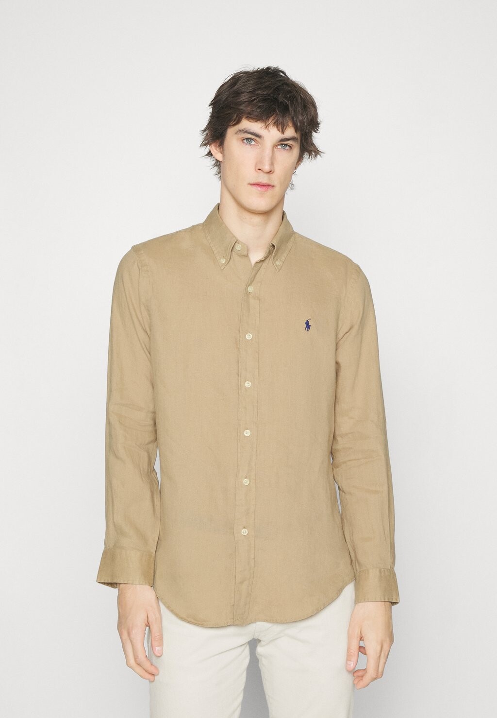 

Рубашка Long Sleeve Sport Shirt Polo Ralph Lauren, цвет vintage khaki