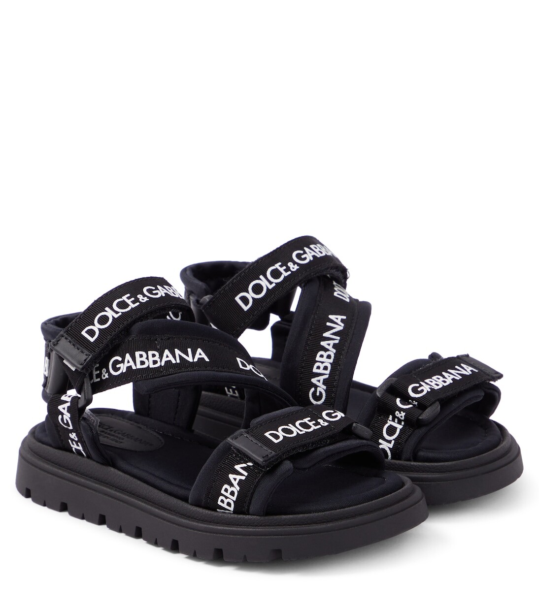 

Босоножки с логотипом Dolce&Gabbana Kids, мультиколор