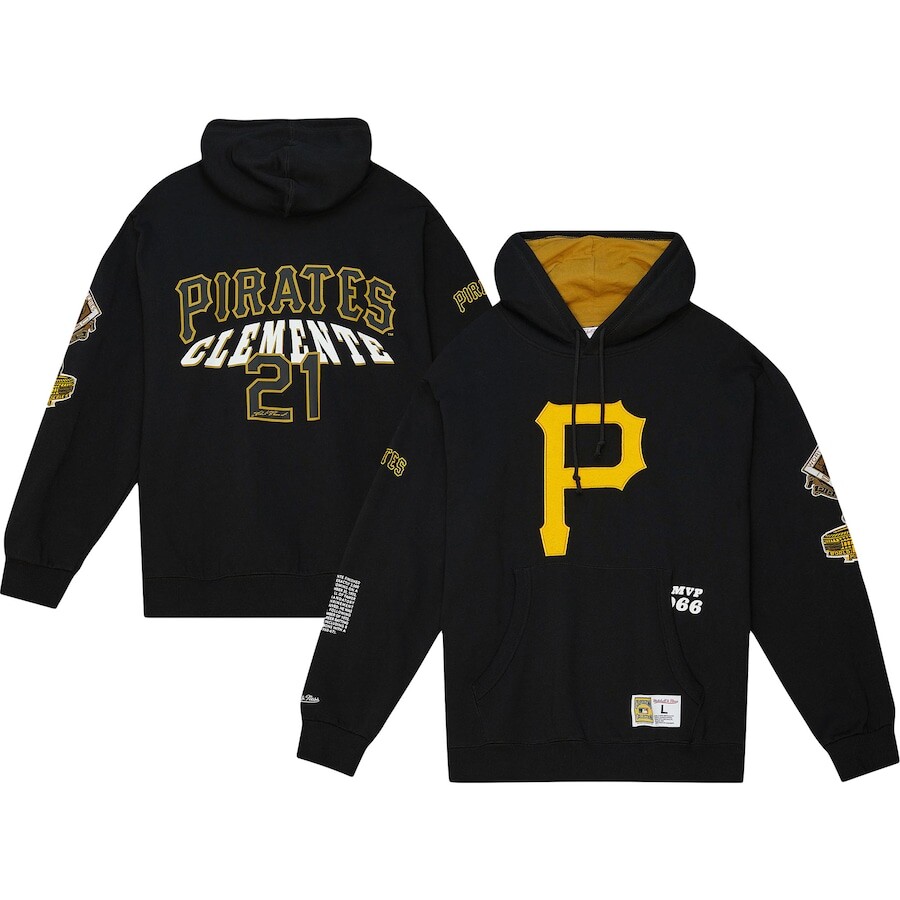

Пуловер с капюшоном Mitchell & Ness Pittsburgh Pirates, черный