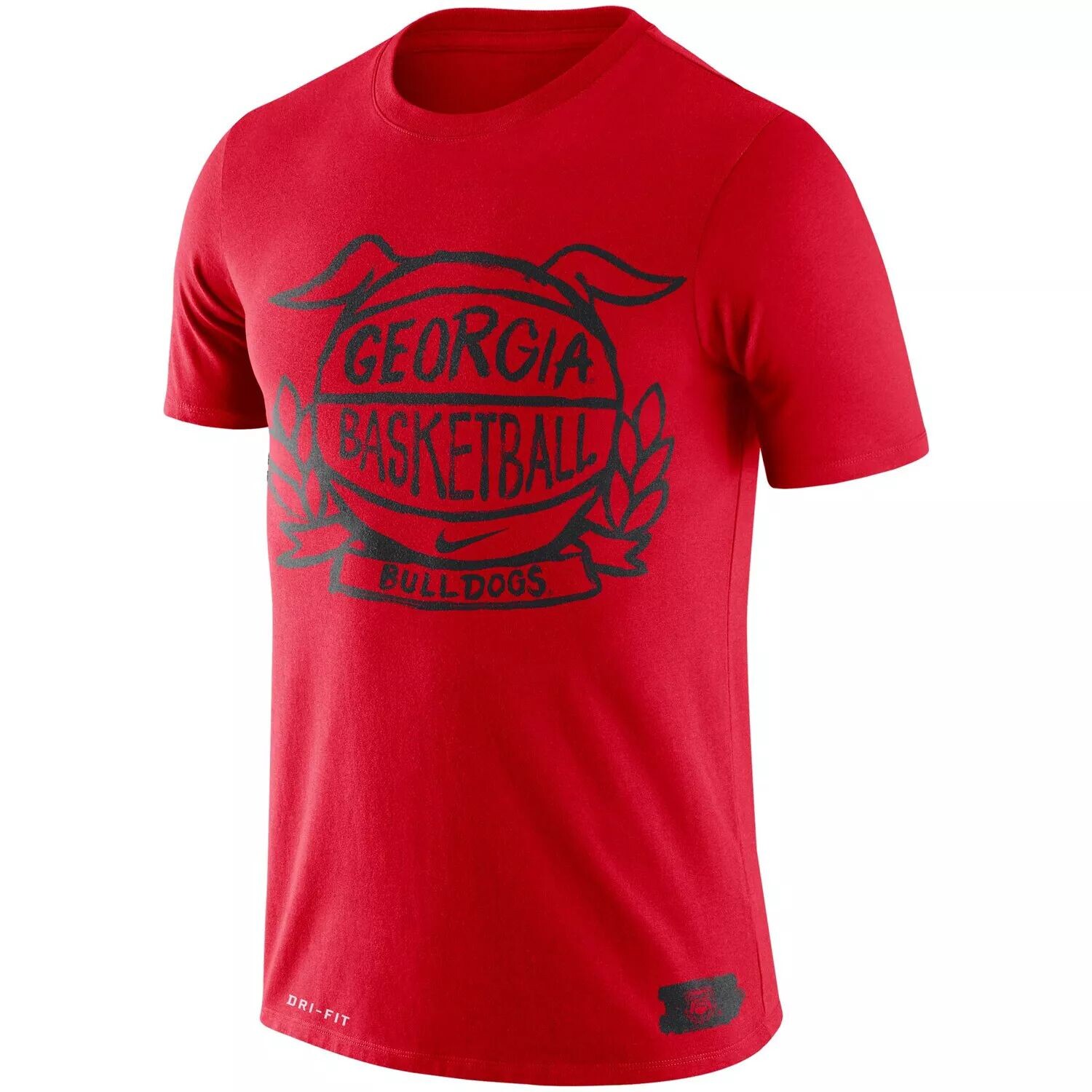 

Мужская футболка Nike Red Georgia Bulldogs Basketball Crest Performance