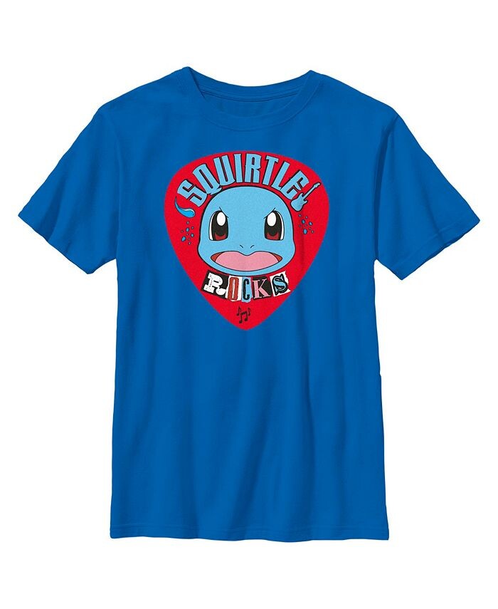 

Детская футболка Pokemon Squirtle Rocks для мальчиков Nintendo, синий
