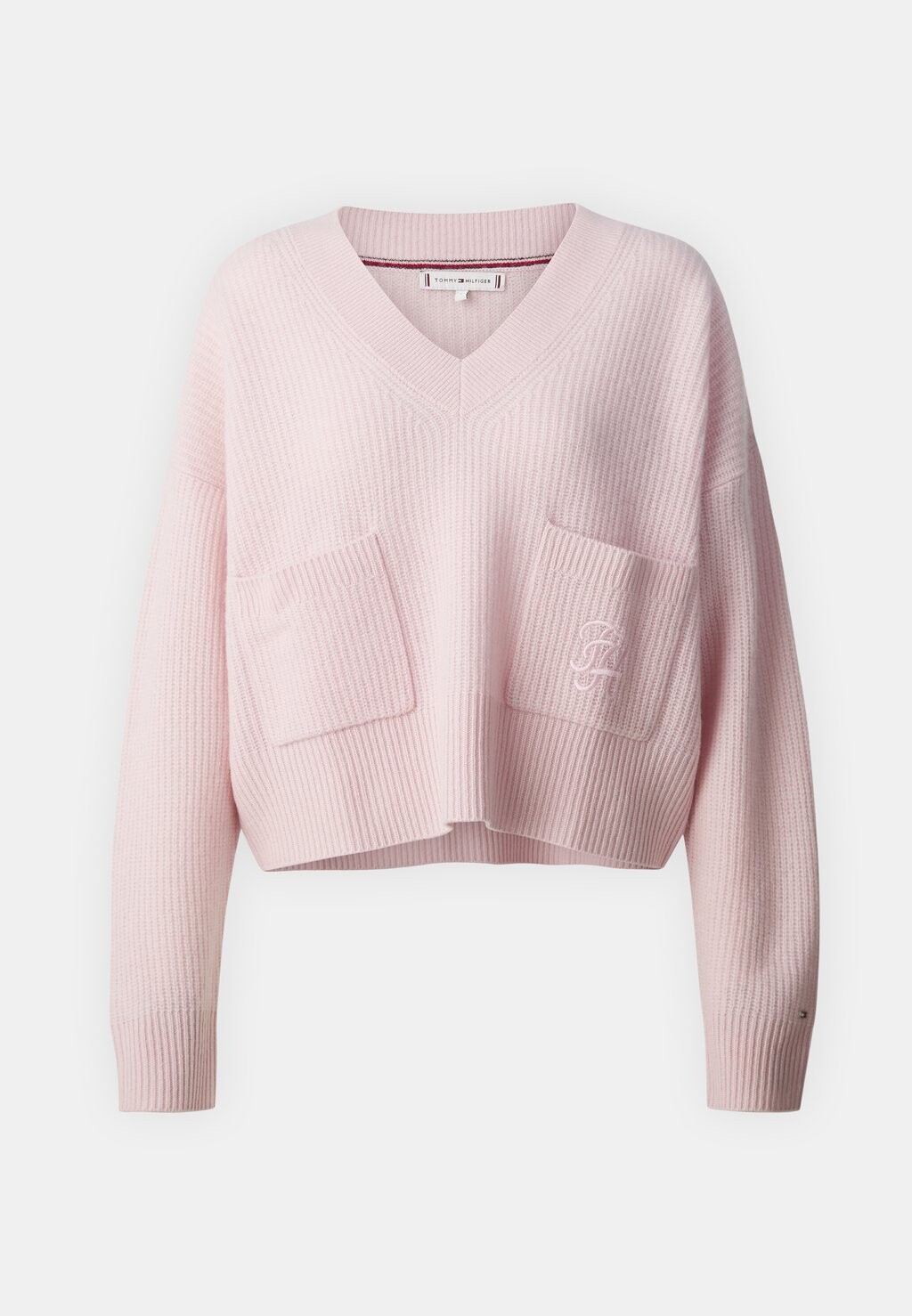 

Вязаный свитер SCRIPT Tommy Hilfiger, розовый