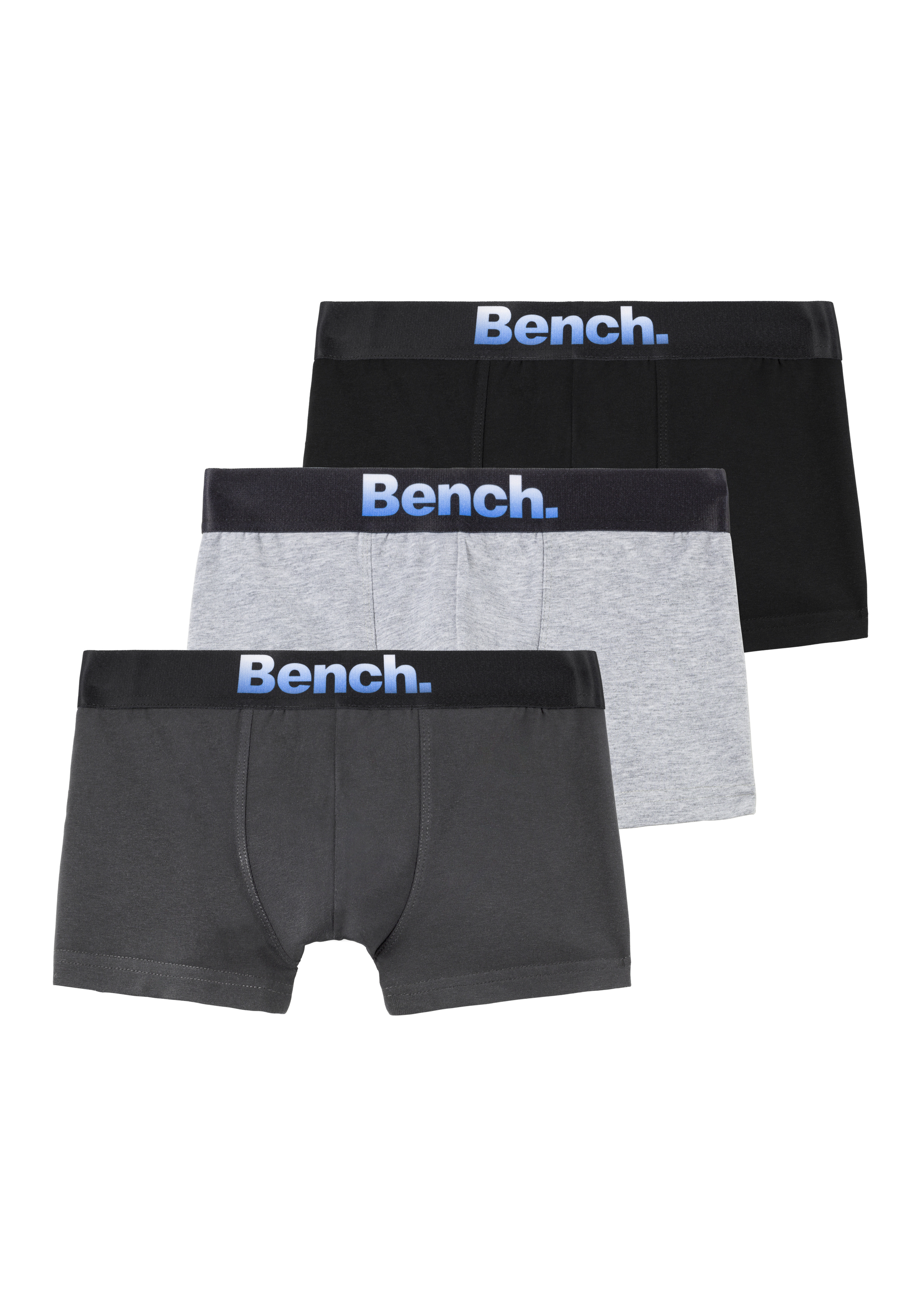 Боксеры Bench Boxer, цвет anthrazit, grau-meliert, schwarz носки bench kurz цвет 1x schwarz 1x grau meliert 1x anthrazit meliert