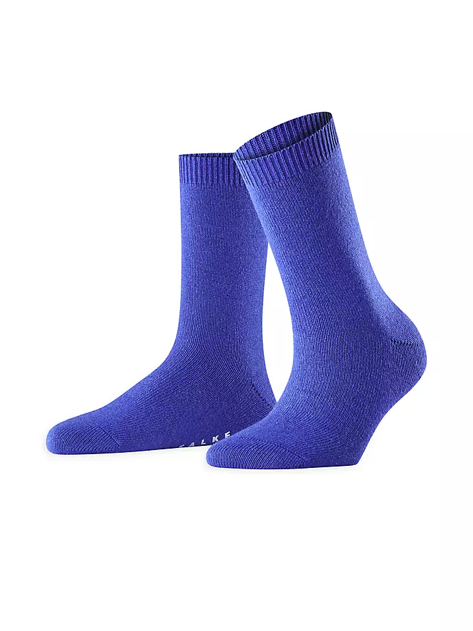 Уютные носки из смесовой шерсти Falke, синий