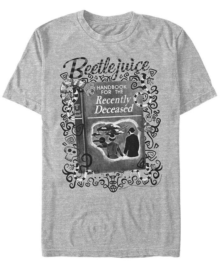 Мужская футболка с короткими рукавами «Справочник недавно умерших Beetlejuice» Fifth Sun, серый