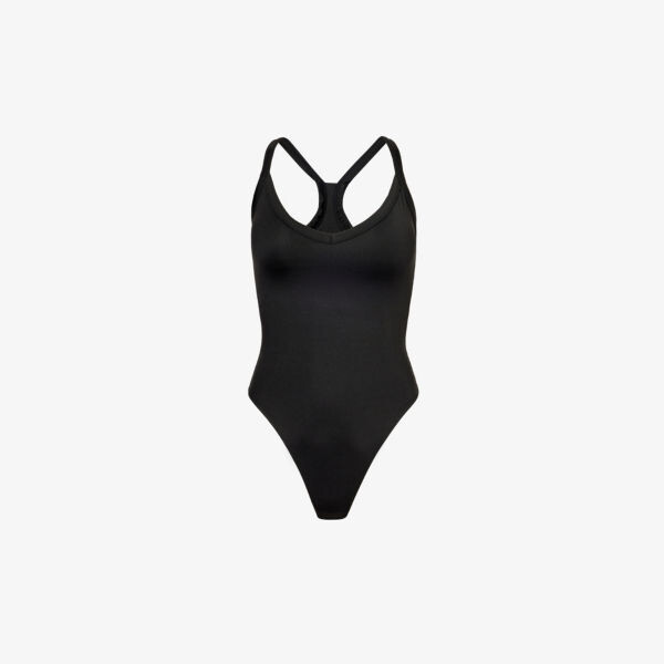 

Боди из эластичной ткани со спинкой-борцовкой Lounge Underwear, черный
