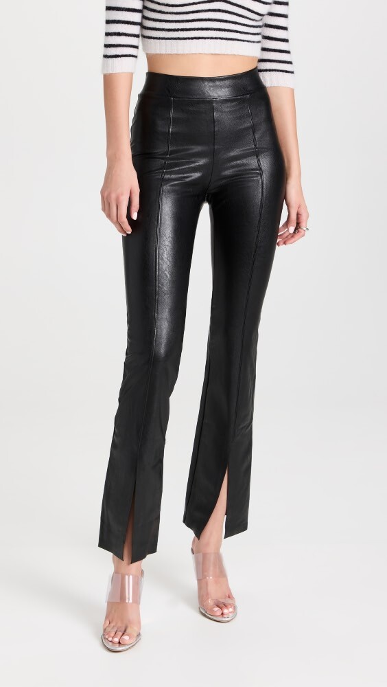 

Брюки Commando Faux Leather Splitfront, черный