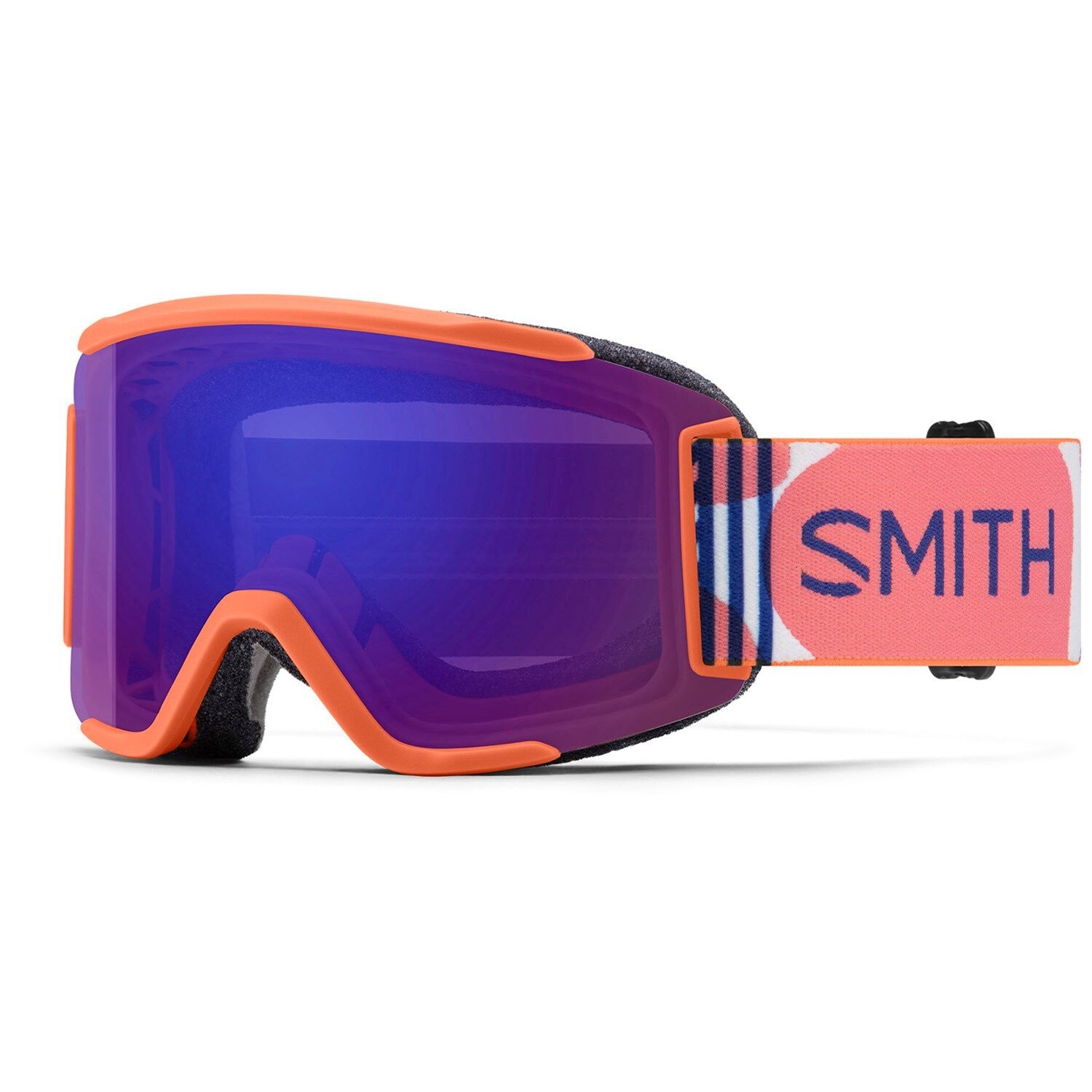 

Лыжные очки Smith Squad S Low Bridge Fit, коралловый