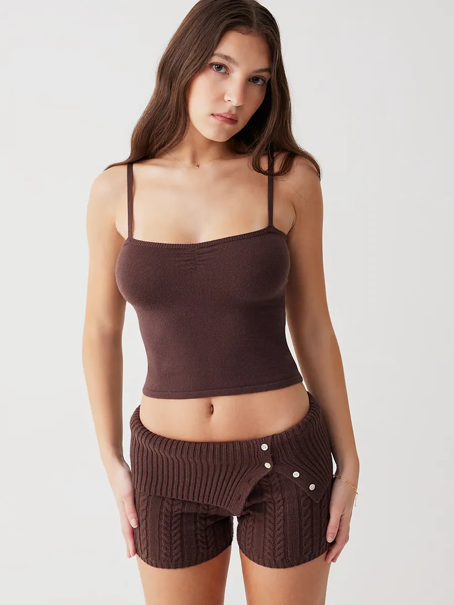

Вязаные шорты Nolan Cable Frankies Bikinis, цвет Mocha