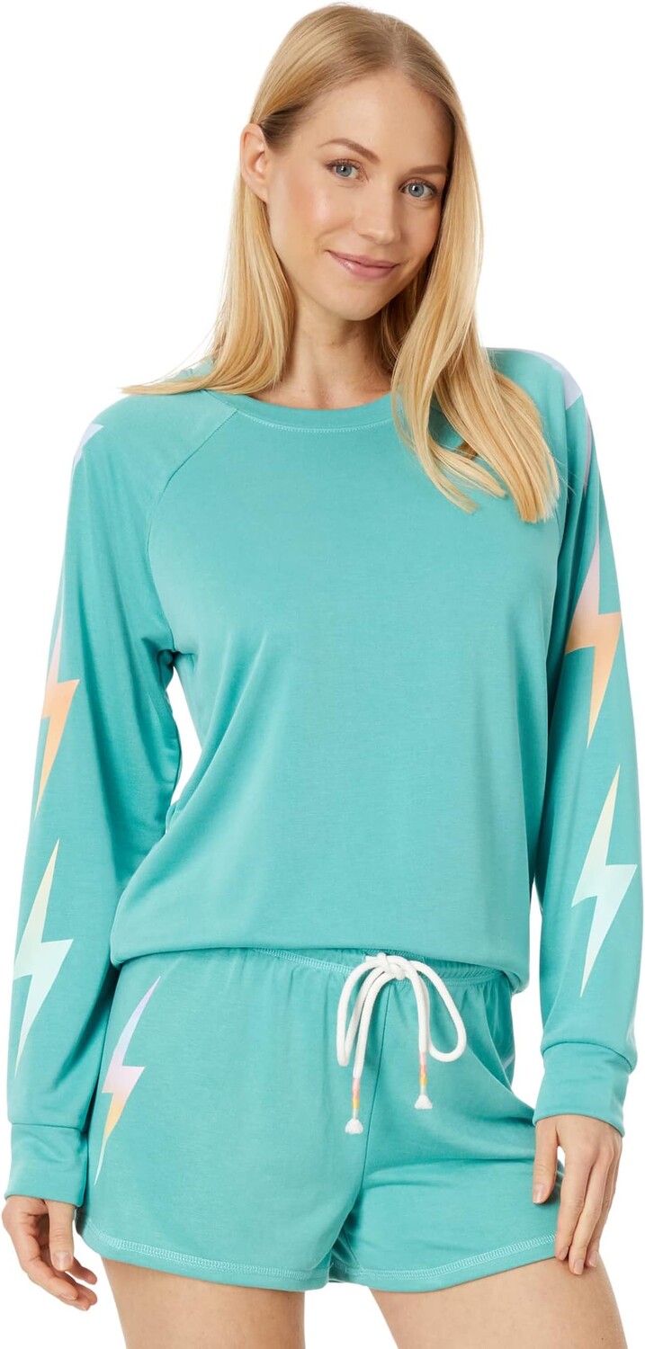 

Толстовка с болтом Gradient Good Vibes P.J. Salvage, цвет Sea Green