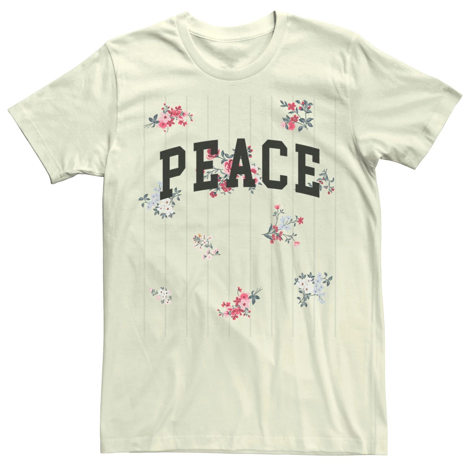 Мужская футболка Peace с маленькими цветами Licensed Character мужская футболка кот с цветами s черный