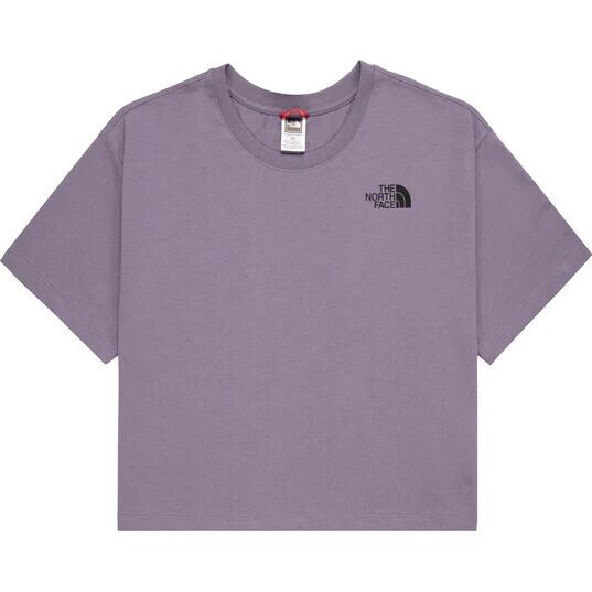 

Укороченная простая женская футболка The North Face, фиолетовый