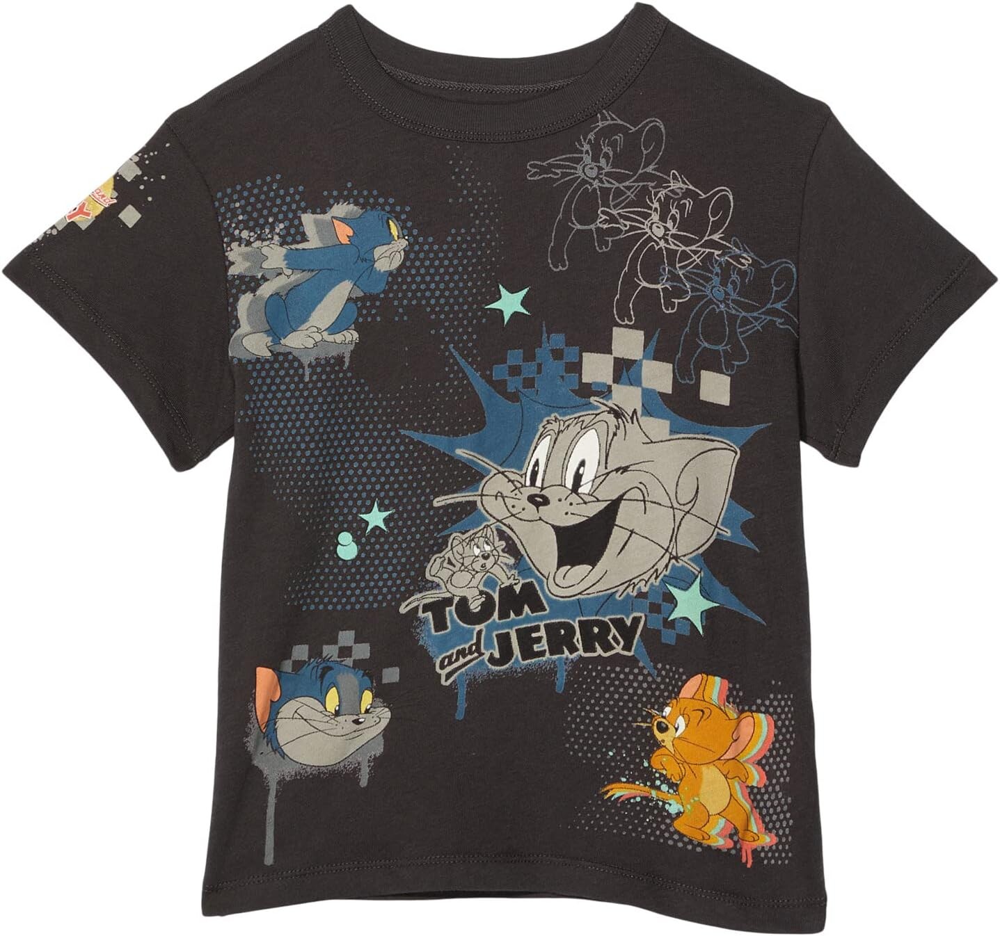 

Футболка Chaser Tom and Jerry Mash Up Tee, цвет Vintage Black